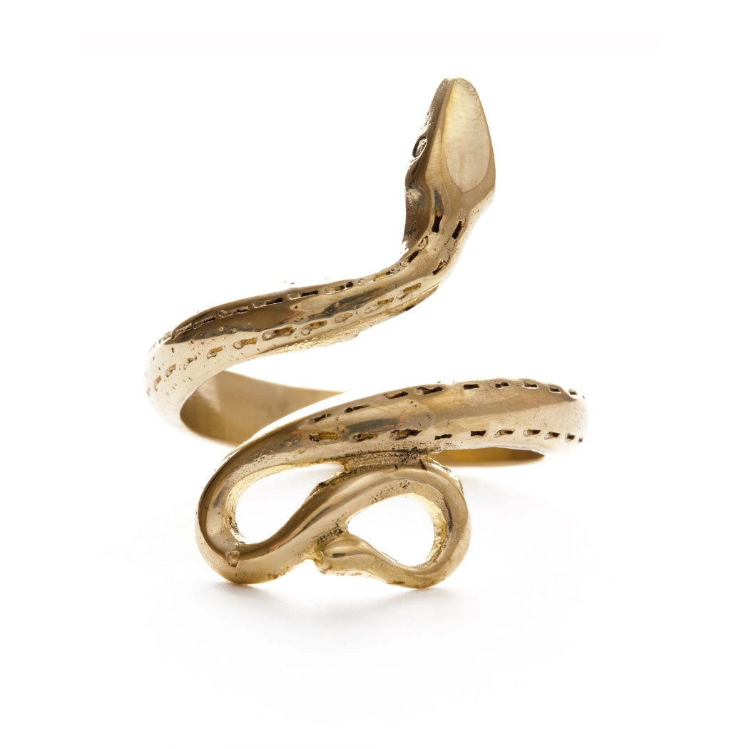 Amano Golden Serpent Ring 