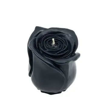 Kheops Black Beeswax Rose Candle 