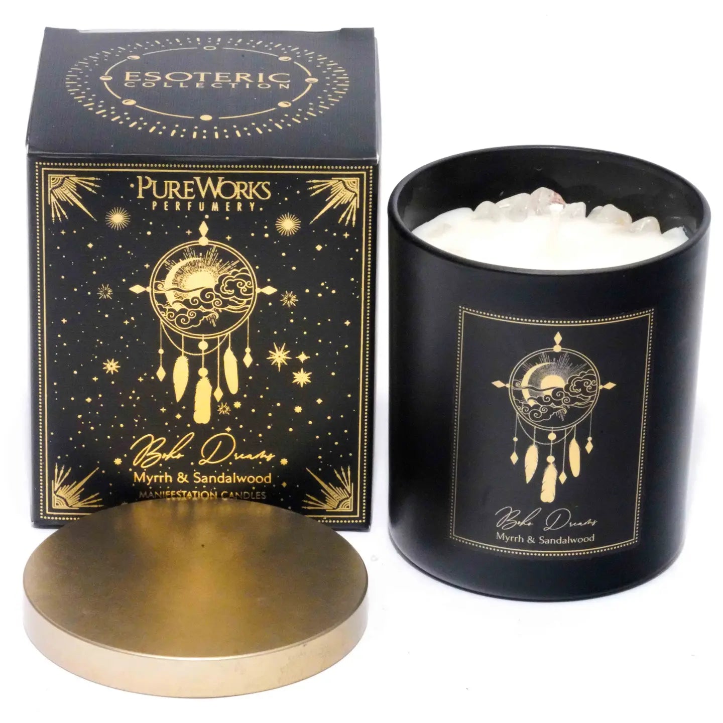 Pure Works Boho Dreams Crystal Candle 