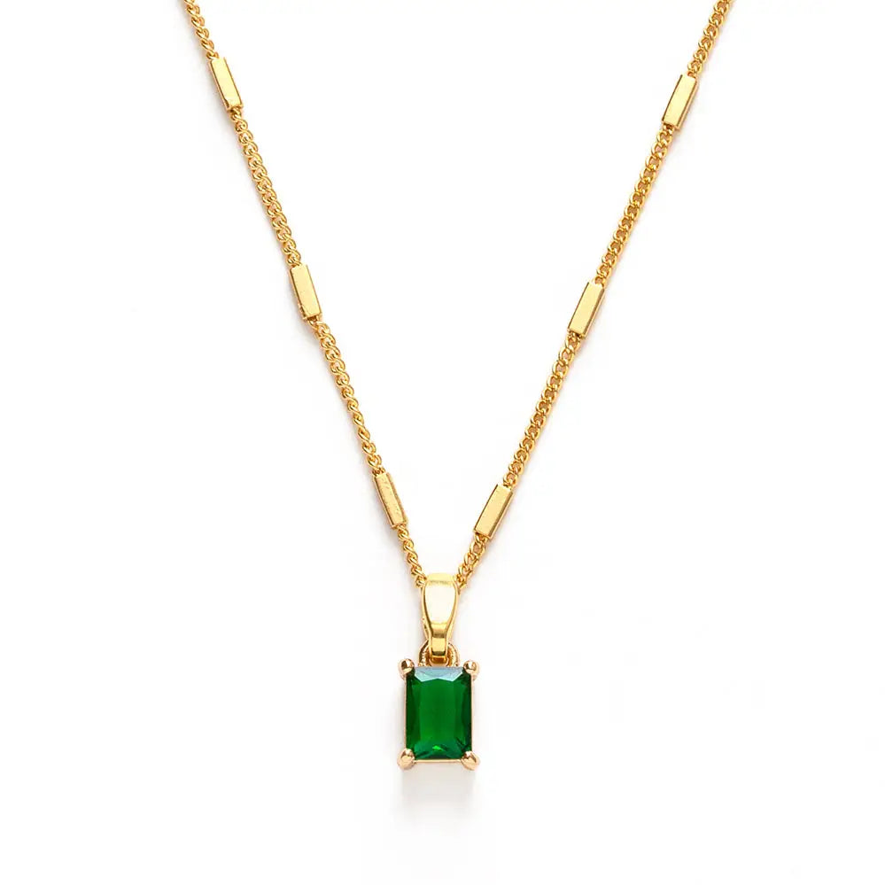 Amano Studio Emerald Green Pendant Necklace