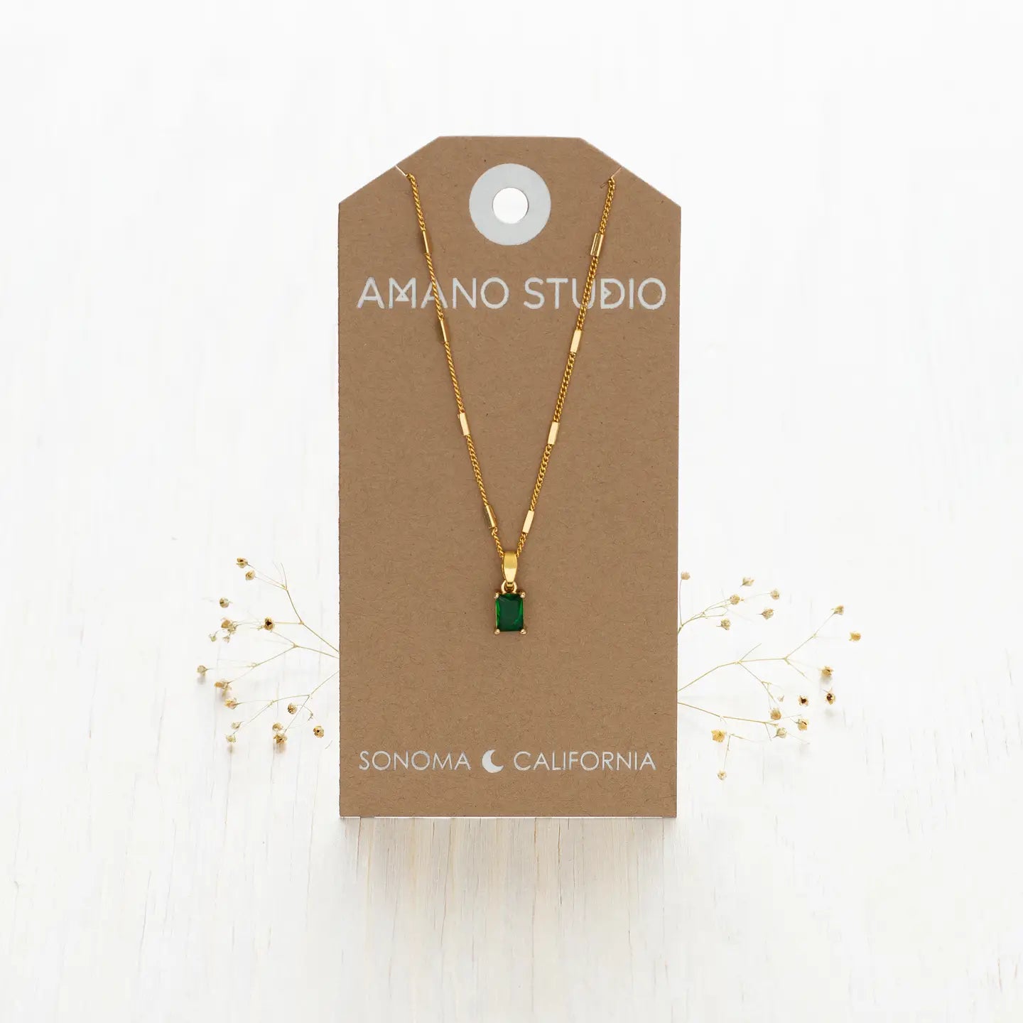 Amano Studio Emerald Green Pendant Necklacee