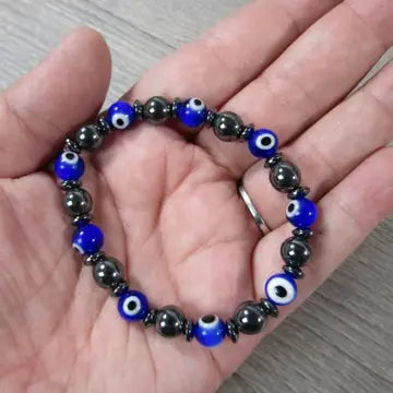 evil eye hematite bracelet