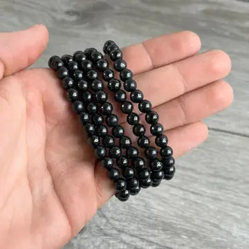 golden sheen obsidian bracelet